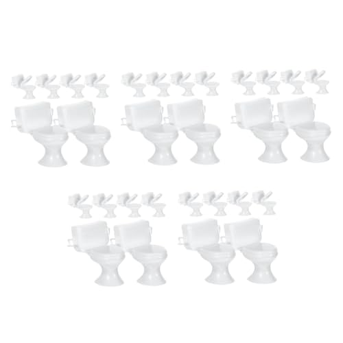 Toyvian 30stücke Teiliges Mini Toiletten Für Puppenhaus Kunststoff Badezimmer Zubehör Für Spielzeughäuser Dekoration Für Miniaturszenen Toyvian 30stücke Teiliges Mini Toiletten Für Puppenhaus Kunststoff Badezimmer Zubehör Für Spielzeughäuser Dekoration Für Miniaturszenen von Toyvian