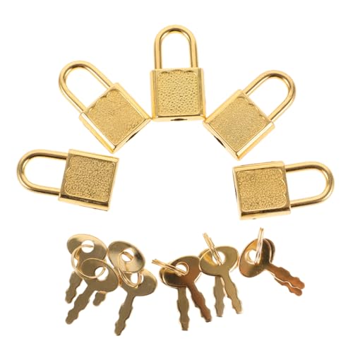 Toyvian 5 Sets Schatzkistenschlossschlüssel Mehrere Mini Piraten Kits Vorhängeschloss Mit Schlüsseln Schlösser Mit Schlüsseln Truhen Lockbox Vorhängeschlösser Für Koffer Dekoratives von Toyvian
