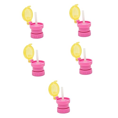 Toyvian 5 Stücke Baby Flasche Abdeckung Für Reise Flugzeug Spill Saft Soda Caps Kleinkind Flasche Deckel von Toyvian
