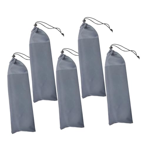 Toyvian 5 Stück Camping Zelt Zubehör Aufbewahrungstaschen für Zeltheringe mit Praktischem Kordelzug Robustes Leichtes Material für Outdoor Camping Wandern Picknick und Reisen von Toyvian
