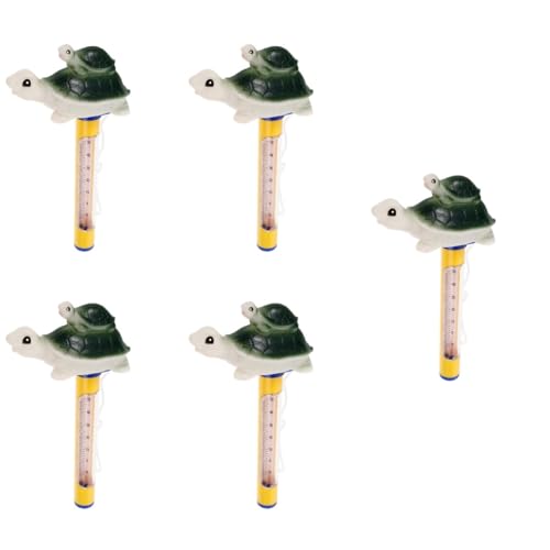 Toyvian 5 Stück Cartoon Tortoise Floating Pool Thermometer Wasserdichtes Poolthermometer mit Einfacher Ablesung für Schwimmbäder Kinderbecken und Spa Langlebig und Leicht zu Handhaben Toyvian 5 Stück Cartoon Tortoise Floating Pool Thermometer Wasserdichtes Poolthermometer mit Einfacher Ablesung für Schwimmbäder Kinderbecken und Spa Langlebig und Leicht zu Handhaben von Toyvian
