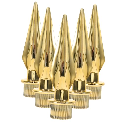 Toyvian 5 Stück Fahnenmast Spitze Dekoration Material Zeitloser Flagpole Finial für Garten Außendekoration Aufwertung für Wohn und Gewerbeflächen von Toyvian