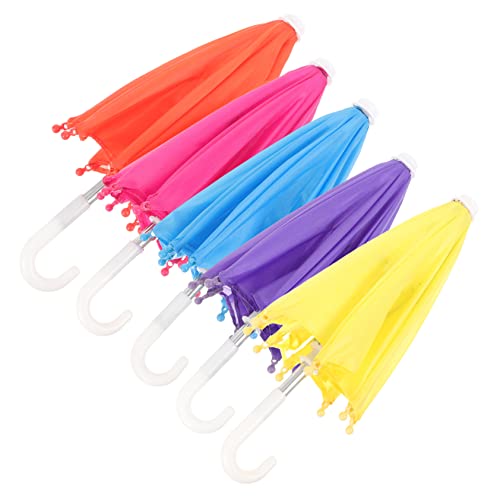 Toyvian 5 Stück Miniatur Regenschirm für Puppen Teiliges Dekorationsset Blau Lila Orange Gelb für Miniatur Landschaften und Puppenaccessoires Toyvian 5 Stück Miniatur Regenschirm für Puppen Teiliges Dekorationsset Blau Lila Orange Gelb für Miniatur Landschaften und Puppenaccessoires von Toyvian