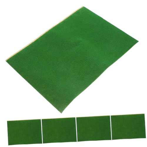 Toyvian 5er-Pack Kunstrasen Kunstrasen Tisch Rasenmatte Für Mini-landschaftsdekor von Toyvian