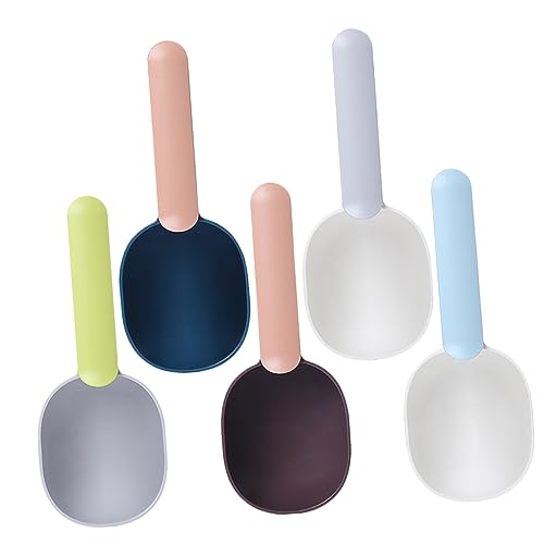 Toyvian 5 Stück Pet cat Food Shovel Tierfutter Löffel Futterspender für Katzen füttern drinnen Futterspender Schaufel Tiernahrungsschaufel Schaufel für Hundefutter von Toyvian