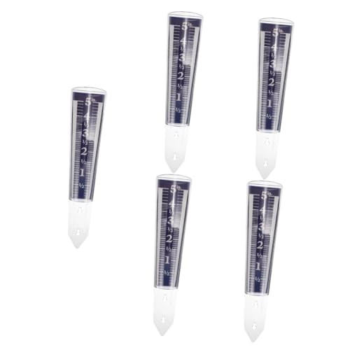Toyvian 5 Stück Pfahl-regenmesser Meter Transparent Messgerät Im Freien Messung Wasserdicht Ersatzschlauch Werkzeug Garten Regenmesser Groß Regenmesser Im Freien Regenhalter P.s Blue von Toyvian