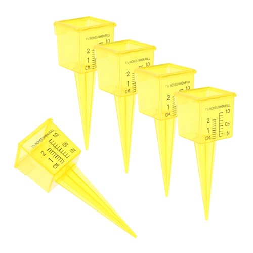 Toyvian 5 Stück Regenmesser Sprinkler Automatische Entleerung Regenmesser Wassermesser Für Regen Dekorativer Regenmesser Regen Im Freien Rasenwassermesser Gartenregenmesser von Toyvian