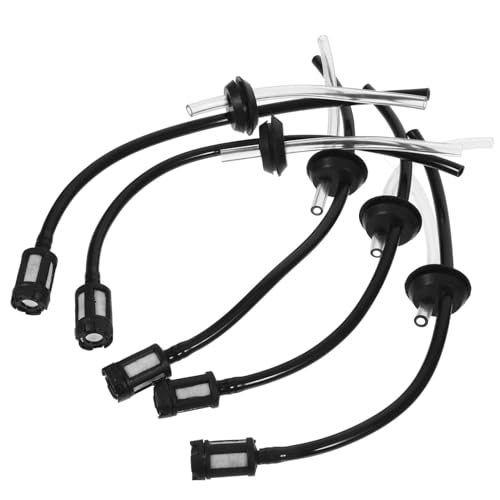 Toyvian 5 Stück Teiliges Benzinschlauch Flexibel und Langlebig Kraftstoffleitung mit Benzinfilter für Kleine Motoren Geeignet für Motorsense Rasentrimmer Gartengeräte Transparent PVC und von Toyvian