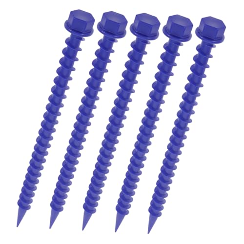 Toyvian 5 Stück Teiliges Camping Zeltheringe Robustem Kunststoff Schwerlastige Zeltpflöcke mit Scharfem Ende für Zelte Markisen Planen und Pavillons Tragbare Befestigung für Outdoor von Toyvian