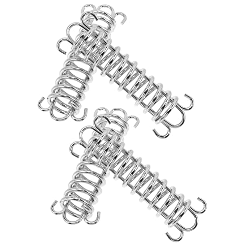 Toyvian 5 Stück Teiliges Edelstahl Federschnallen Zeltseilspanner Windfeste Zelthaken Camping Zubehör zur Flexiblen Befestigung und Schutz von Zelten bei Starkem Wind Toyvian 5 Stück Teiliges Edelstahl Federschnallen Zeltseilspanner Windfeste Zelthaken Camping Zubehör zur Flexiblen Befestigung und Schutz von Zelten bei Starkem Wind von Toyvian