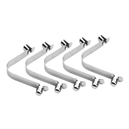 Toyvian 5 Stück Teiliges Edelstahl V Förmige Federklammern für Poolnetze Stabile Doppelstift Schnappfeder Clips Einfache Befestigung Vielseitig Kompatibel mit Schwimmbad Reinigungszubehör von Toyvian