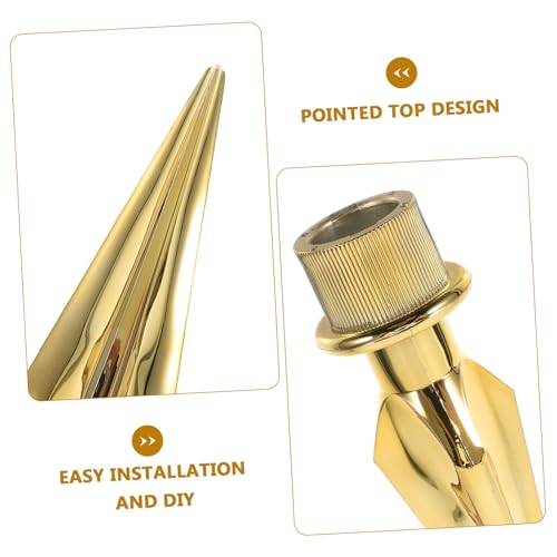 Toyvian 5 Stück Teiliges Kunststoff Fahnenmast Spitze Goldfarben Dekorativer Fahnenmastaufsatz Wetterbeständig Rostfrei Vielseitig für Garten Terrasse und Gemeinschaftsbereiche Toyvian 5 Stück Teiliges Kunststoff Fahnenmast Spitze Goldfarben Dekorativer Fahnenmastaufsatz Wetterbeständig Rostfrei Vielseitig für Garten Terrasse und Gemeinschaftsbereiche von Toyvian