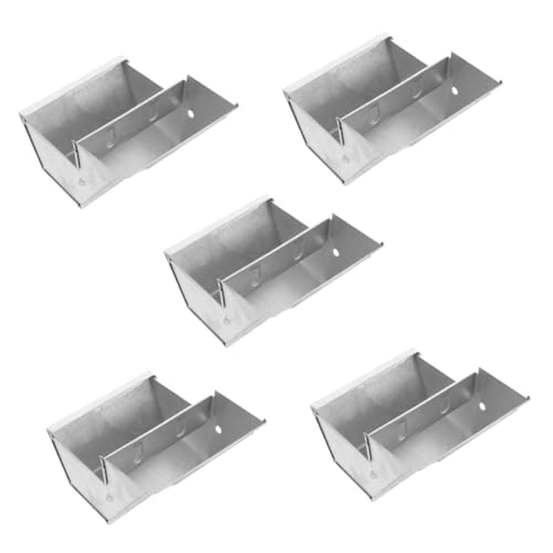Toyvian 5 Stück Teiliges Metall Futterspender für Kleintiere Großer Futterbehälter für Kaninchen Meerschweinchen Frettchen und Chinchillas Robust Portionierbar Einfach zu Reinigen von Toyvian