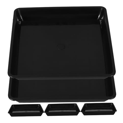 Toyvian 5 Stück Teiliges Quadratische Pflanzentopf-untersetzer aus Robustem Hitzebeständigem PP Kunststoff Widerstandsfähig gegen Verformung Praktische Blumentopf-paletten für Garten und Toyvian 5 Stück Teiliges Quadratische Pflanzentopf-untersetzer aus Robustem Hitzebeständigem PP Kunststoff Widerstandsfähig gegen Verformung Praktische Blumentopf-paletten für Garten und von Toyvian