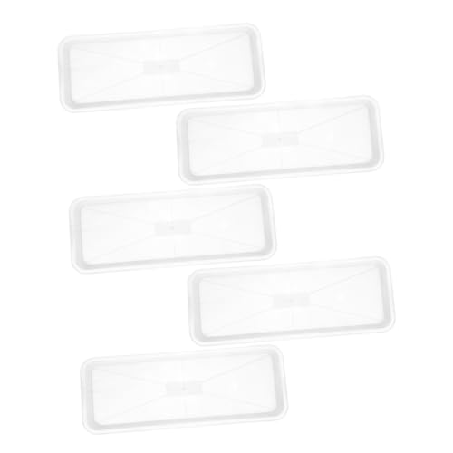 Toyvian 5 Stück Teiliges Rechteckiges Pflanzschalen aus Robustem PP Kunststoff Wasserdichtes Abtropf Tablett für Blumentöpfe Pflegeleichtes Pflanzuntersetzer zur Boden und Tischschutz für Toyvian 5 Stück Teiliges Rechteckiges Pflanzschalen aus Robustem PP Kunststoff Wasserdichtes Abtropf Tablett für Blumentöpfe Pflegeleichtes Pflanzuntersetzer zur Boden und Tischschutz für von Toyvian