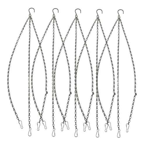Toyvian 5 Stück Teiliges Schwere Metall Hängeketten für Blumentöpfe Vogelhäuser Laternen Gartendeko Robust Belastbar Einfache Anbringung Langlebig Vielseitig Einsetzbar Toyvian 5 Stück Teiliges Schwere Metall Hängeketten für Blumentöpfe Vogelhäuser Laternen Gartendeko Robust Belastbar Einfache Anbringung Langlebig Vielseitig Einsetzbar von Toyvian