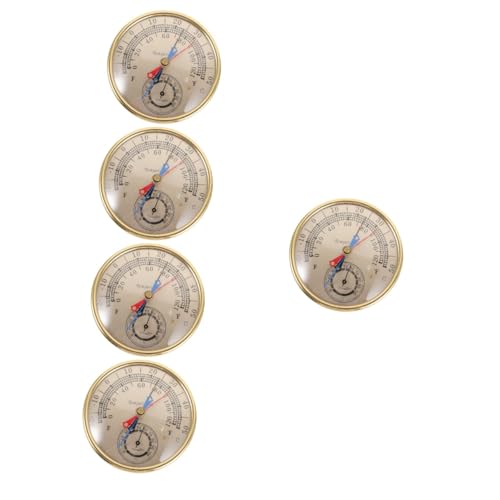 Toyvian 5 Stück Thermometer- und Feuchtigkeitsmesser Temperatur-Hygrometer drinnen Innenfeuchtigkeitsanzeige Sensor Werkzeug zur Temperaturmessung Digitales Thermometer-Hygrometer Glas von Toyvian