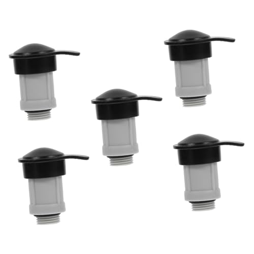 Toyvian 5 Stück Ventiladapter Teile freigeben Luft klein Schwimmbad pool ablassventil Pool Ablaufventil Adapter zum Aufblasen von Pools Halbventilsatz Pool-Ersatz Ventilwechsel Gummi von Toyvian