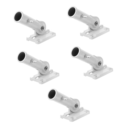 Toyvian 5 Stück Verstellbarer Fahnenmast Halter für Wandmontage Robuste Aluminiumlegierung für Terrassen und Installieren Langlebig und von Toyvian