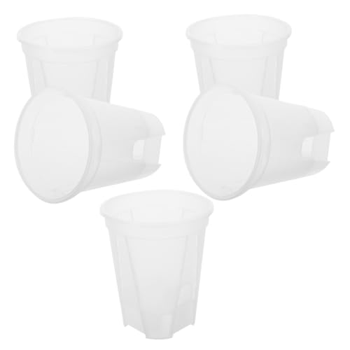 Toyvian 5 Stück selbstansaugendes faules Becken Orchidee Blumentopf Pflanztöpfe für Orchideen Pflanzen automatische Bewässerung von Blumentöpfen selbstbewässernder Topf pp von Toyvian