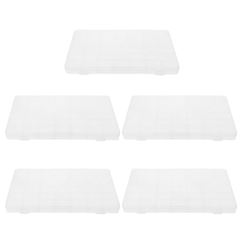 Toyvian 5-teilige Perlen-Organizer-Boxen: Kleine Perlen-Organizer und Aufbewahrungsboxen aus Kunststoff, transparente Aufbewahrungsbehälter, Boxen für die Armbandherstellung, DIY-Schmuck, Basteln, Toyvian 5-teilige Perlen-Organizer-Boxen: Kleine Perlen-Organizer und Aufbewahrungsboxen aus Kunststoff, transparente Aufbewahrungsbehälter, Boxen für die Armbandherstellung, DIY-Schmuck, Basteln, von Toyvian