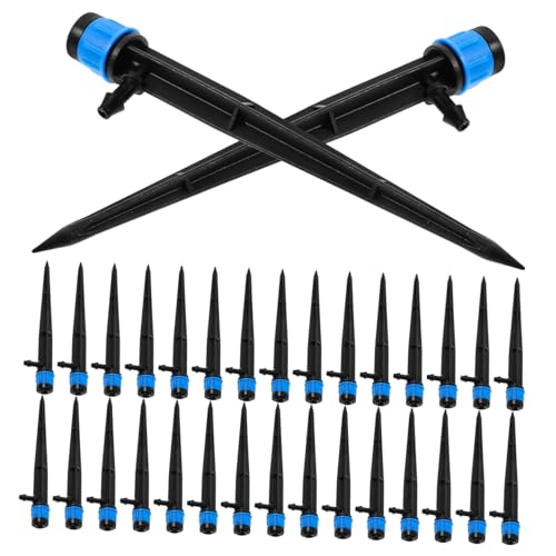 Toyvian 50 Stück Bewässerungssprinkler Strahler Pflanzenbewässerungsvorrichtung Düse Rasen Gartenarbeit durchnässt Tropfsystem-Emitter Blumensprenger Garten Sprinkler pp von Toyvian