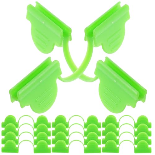 Toyvian 50 Stück Clips Befestigungsklammern für Gewächshäuser Unterstützung Gartenklammern für Netze Gewächshausklammern Plastikklammern Gewächshausclip Light Green von Toyvian