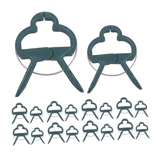 Toyvian 50 Stück Pflanzenclips aus Robustem Kunststoff Vielseitige Rankhilfen für Tomaten Gurken und Kletterpflanzen Kleine und Große zur Stabilen Pflanzenbefestigung im Garten von Toyvian