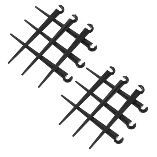 Toyvian 50 Stück Tropfbewässerung Halterungen Abs Bewässerungsstützen Garten Bewässerung Zubehör für Tropfsysteme Langlebige Erdspieße für Präzise Wasserführung von Toyvian