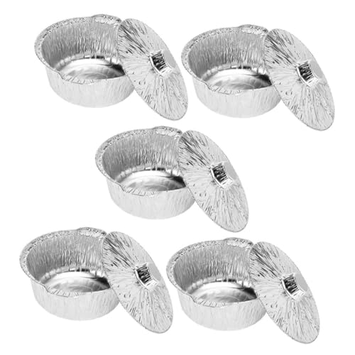 Toyvian 5Stücke Teiliges Aluminiumfolie Kochtöpfe Mit Robuste Lebensmittelpfannen Für Camping Picknick Und Grillen Hitzebeständig Und Vielseitig Einsetzbar von Toyvian
