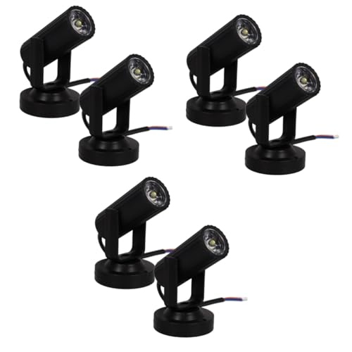 Toyvian 6 Stk Bühneneffektlampe Disco-DJ-Bühnenlichter LED-Pinspot-Licht Disco-Licht Scheinwerfer Bühnenlampe Effektlicht Projektorlampe Projektionslampe Bühnenbeleuchtung von Toyvian