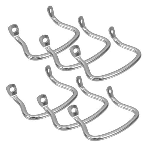 Toyvian 6 Stück Edelstahl Topf Ohr Griffohr Seitengriff für Topf Hitzebeständige Topfhörer Topfgriffe Austausch Topfgriff Set Kesselseitengriff Ersatz-Topfgriffe Rostfreier Stahl Silver von Toyvian