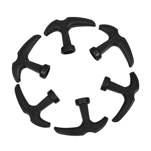 Toyvian 6 Stück Ergonomischer Startergriff Rasenmäher Haltegriffe mit Muttern und Schrauben für Schnellen Komfortablen Start Kompatibel mit Kettensäge Freischneider und Heckenschere von Toyvian