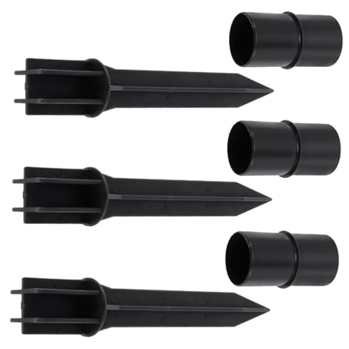 Toyvian 6 Stück Kunststoff Erdspieße mit Verbindungsschnalle für Solar-rasenkörper Ersatz Stabile Bodenhalterung für Garten Wegbeleuchtung Wetterfest Passend für Viele Solarleuchten von Toyvian