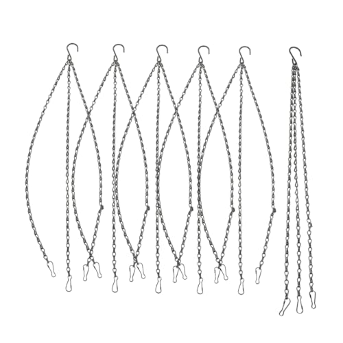 Toyvian 6 Stück Metall Blumentopf Ketten Robuste Ersatzketten für Hängende Körbe Laternen Windspiele zur Dekoration im und Außenbereich Toyvian 6 Stück Metall Blumentopf Ketten Robuste Ersatzketten für Hängende Körbe Laternen Windspiele zur Dekoration im und Außenbereich von Toyvian