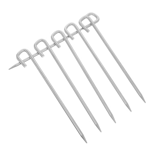 Toyvian 6 Stück Outdoor Camping Site Nägel Stahl gemahlener Zeltpflock Outdoor-Campingheringe Erdspieße Pfähle -Einsätze für den Boden Zeltstahl Rostfreier Stahl Silber Toyvian 6 Stück Outdoor Camping Site Nägel Stahl gemahlener Zeltpflock Outdoor-Campingheringe Erdspieße Pfähle -Einsätze für den Boden Zeltstahl Rostfreier Stahl Silber von Toyvian