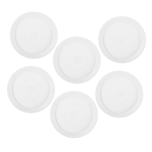 Toyvian 6 Stück Runde Untersetzer für Blumentöpfe Kunststoff Pflanzenschalen Wasserabweisend Robust für Innen Außen Moderner Minimalistischer Pflanzentopf Abtropfteller von Toyvian
