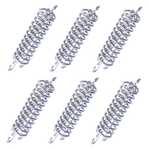 Toyvian 6 Stück Teiliges Camping Zeltschnur Spannhaken aus Winddämpfende Federseilspanner für Zelt und Sonnensegel Rostfrei Hohe Zugfestigkeit Vielseitiges Outdoor Zubehör Toyvian 6 Stück Teiliges Camping Zeltschnur Spannhaken aus Winddämpfende Federseilspanner für Zelt und Sonnensegel Rostfrei Hohe Zugfestigkeit Vielseitiges Outdoor Zubehör von Toyvian