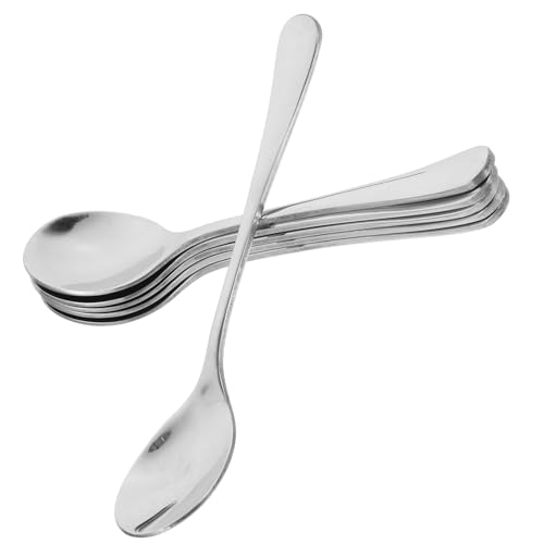 Toyvian 6 Stück Teiliges Edelstahl Löffel Kleine Teelöffel mit Langem Griff Schweres Besteck für Kaffee Rühren Vielseitig Verwendbar zum Verzehr und Alltagsgebrauch Langlebig und Toyvian 6 Stück Teiliges Edelstahl Löffel Kleine Teelöffel mit Langem Griff Schweres Besteck für Kaffee Rühren Vielseitig Verwendbar zum Verzehr und Alltagsgebrauch Langlebig und von Toyvian