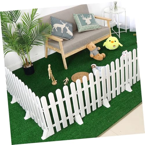 Toyvian 6 Stück Teiliges Kleiner Gartenzaunständer mit Rutschfester Antikipp Basis Stabiler Standfuß für Weihnachtsbaumzaun und Faltbaren Raumteiler Weiß und Platzsparend von Toyvian