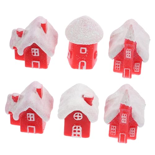 Toyvian 6 Stück Teiliges Miniatur Weihnachtshaus Robustem Resin Dekorative Winter und Garten Deko Kompakte Niedliche Weihnachtsdeko für Fenster und Indoor Festliche Xmas Ornamente Toyvian 6 Stück Teiliges Miniatur Weihnachtshaus Robustem Resin Dekorative Winter und Garten Deko Kompakte Niedliche Weihnachtsdeko für Fenster und Indoor Festliche Xmas Ornamente von Toyvian