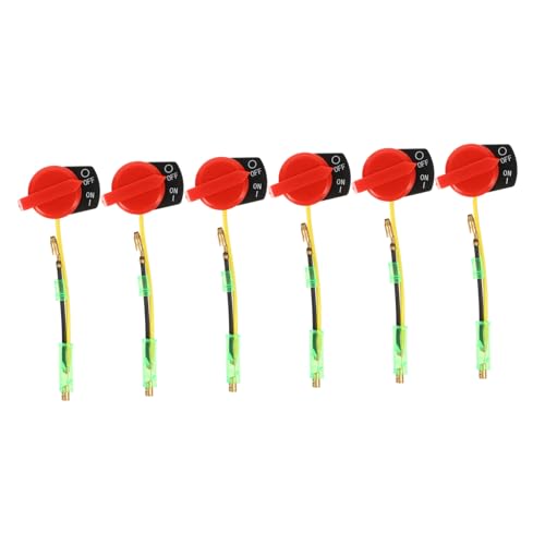 Toyvian 6 Stück Teiliges Motor Stopp Schalter für Benzinmotoren Doppelte Kabelausführung Kompatibel mit Rasenmähern Gartentraktoren und Wasserpumpen Einfache Bedienung Zuverlässige Toyvian 6 Stück Teiliges Motor Stopp Schalter für Benzinmotoren Doppelte Kabelausführung Kompatibel mit Rasenmähern Gartentraktoren und Wasserpumpen Einfache Bedienung Zuverlässige von Toyvian
