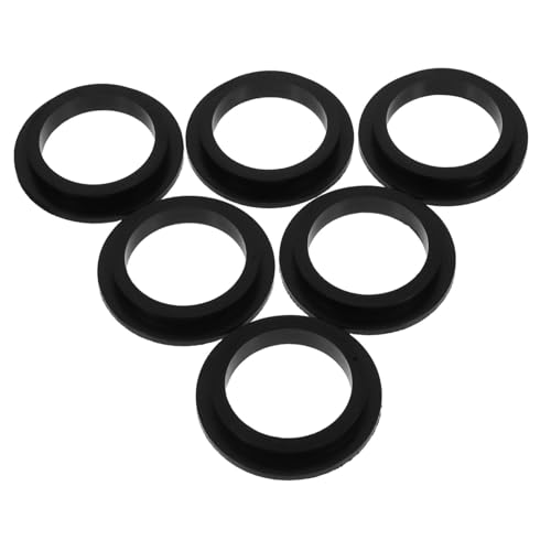 Toyvian 6 Stück Teiliges Pool Dichtungsset PVC Dichtungsringe Schwarz Flexible und Witterungsbeständige Ersatzdichtungen für Sandfilterpumpen Langlebige Poolfilterpumpe Reparaturteile von Toyvian