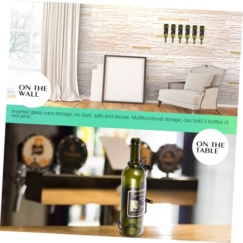 Toyvian 6 Stück Wandmontierte Weinregale aus Robustem Eisen Platzsparende Flaschenhalter für Zuhause Bar Büro Stabiles Design Schwarzes Einzelne Flaschen Toyvian 6 Stück Wandmontierte Weinregale aus Robustem Eisen Platzsparende Flaschenhalter für Zuhause Bar Büro Stabiles Design Schwarzes Einzelne Flaschen von Toyvian