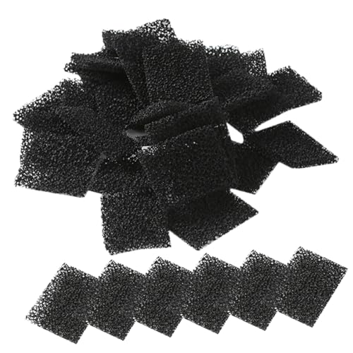 Toyvian 60Stücke Hochdichter Austauschwasserpumpen Filter Schwamm für Trinkbrunnen und Aquarien Effektive Wasserfiltration zur Entfernung von Schadstoffen und Gerüchen von Toyvian