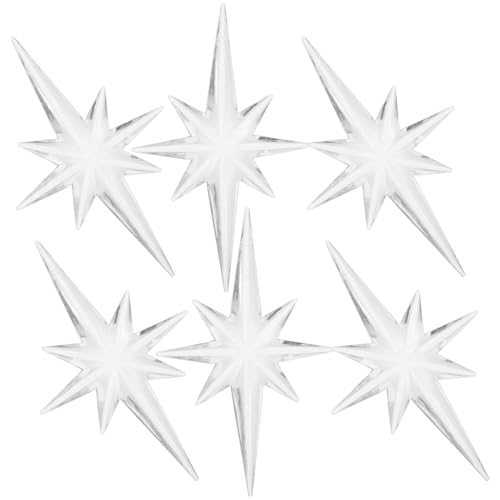 Toyvian 6Stücke Achteckige Weihnachtsbaum Dekoration Hängende Ornamente für Festliche Anlässe für Fenster und Haustür Robuste und Langlebige Deko Toyvian 6Stücke Achteckige Weihnachtsbaum Dekoration Hängende Ornamente für Festliche Anlässe für Fenster und Haustür Robuste und Langlebige Deko von Toyvian