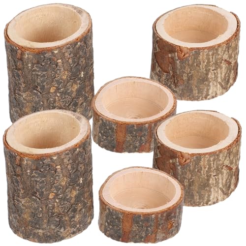 Toyvian 6Stücke Multifunktionale Teelichthalter Dekorative Pflanzenständer für Tischdekoration Langlebig und Rustikal für Hochzeiten und Festliche Anlässe Toyvian 6Stücke Multifunktionale Teelichthalter Dekorative Pflanzenständer für Tischdekoration Langlebig und Rustikal für Hochzeiten und Festliche Anlässe von Toyvian