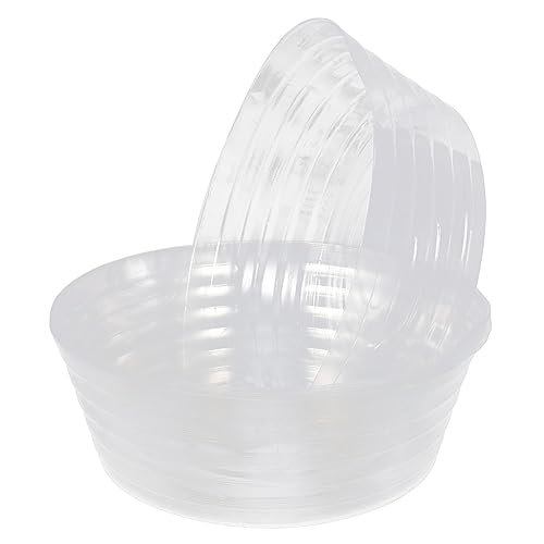 Toyvian 6Stücke Teiliges Transparenter Pflanzuntersetzer Große Blumenschalen für Innen und Außenbereich und Langlebig zur Vermeidung von Wasserüberschuss von Toyvian