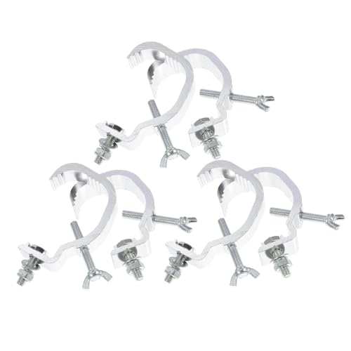 Toyvian 6st Bühne Lampe Haken Uplights Beleuchtungsklemmen Klemmlicht Beleuchtungsträger Lampenträgerklemmen Leichter Haken Rohr Licht Halterung Aluminiumlegierung Hängend Hängelampe von Toyvian