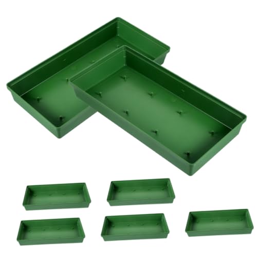 Toyvian 7 Stück Stecknadelplatte zum Arrangieren von Blumen Polystyrol Schlammschale Steckschaumhalter Tablett für Schaumstoff Blumenschaumtablett Plastik Green von Toyvian